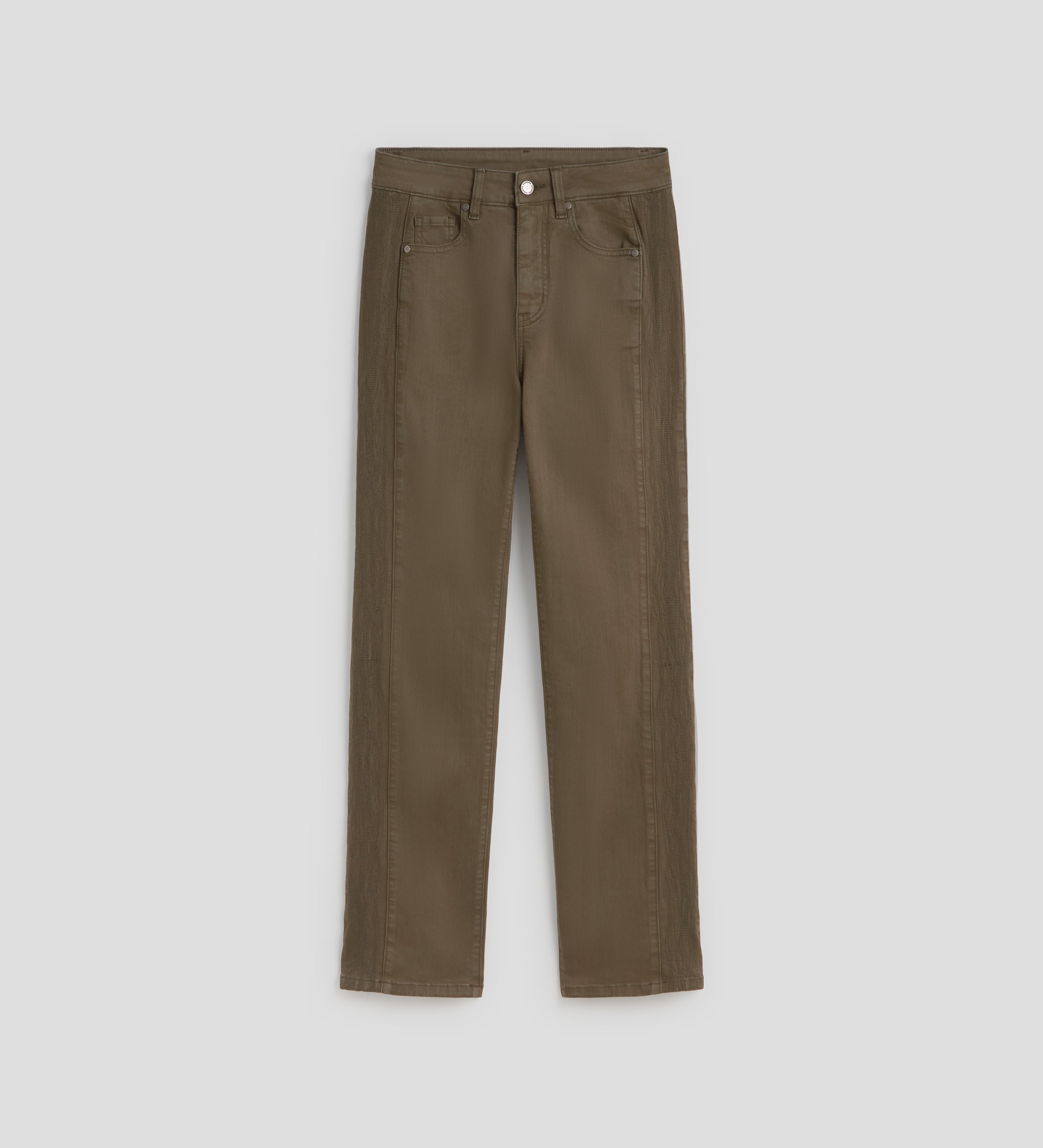 Slim-fit pants embroidery