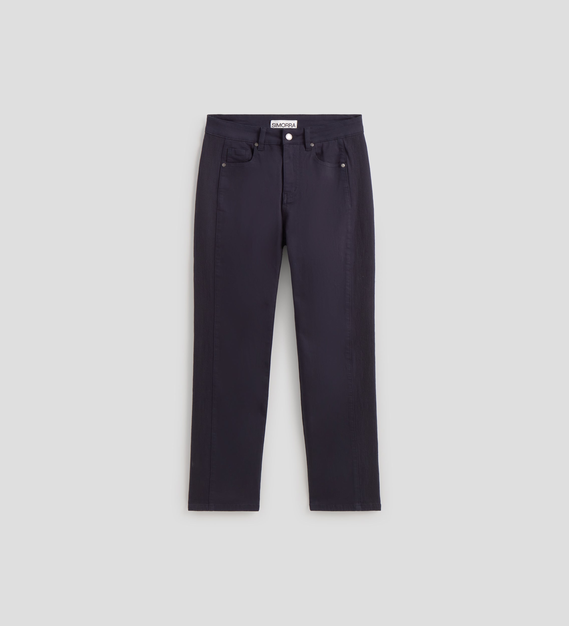 Slim-fit pants embroidery