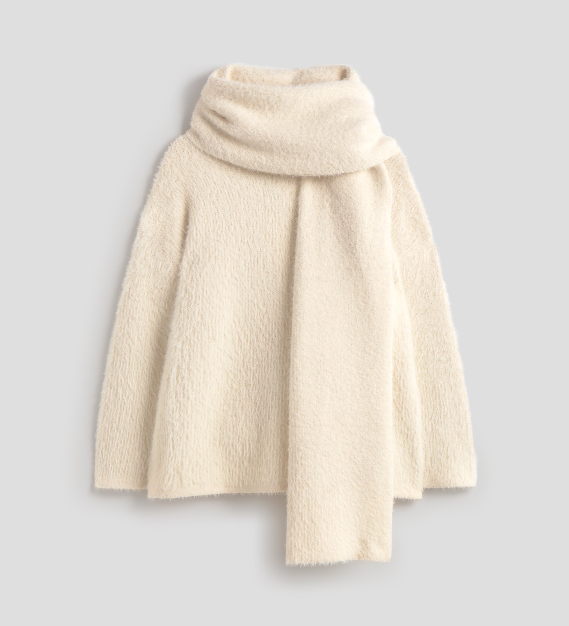 Jersey bufanda efecto pelo