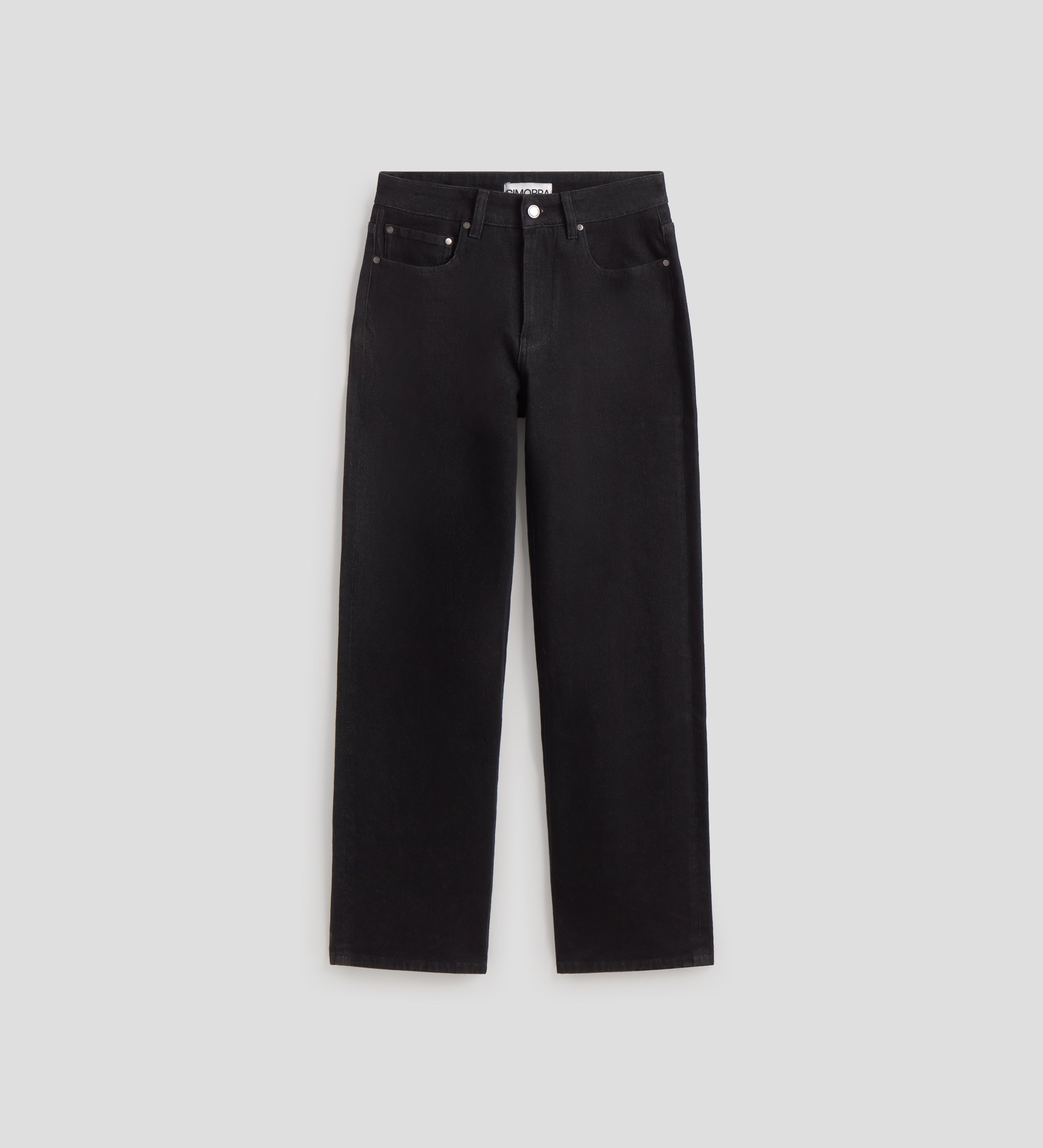 Straight cotton twill pants