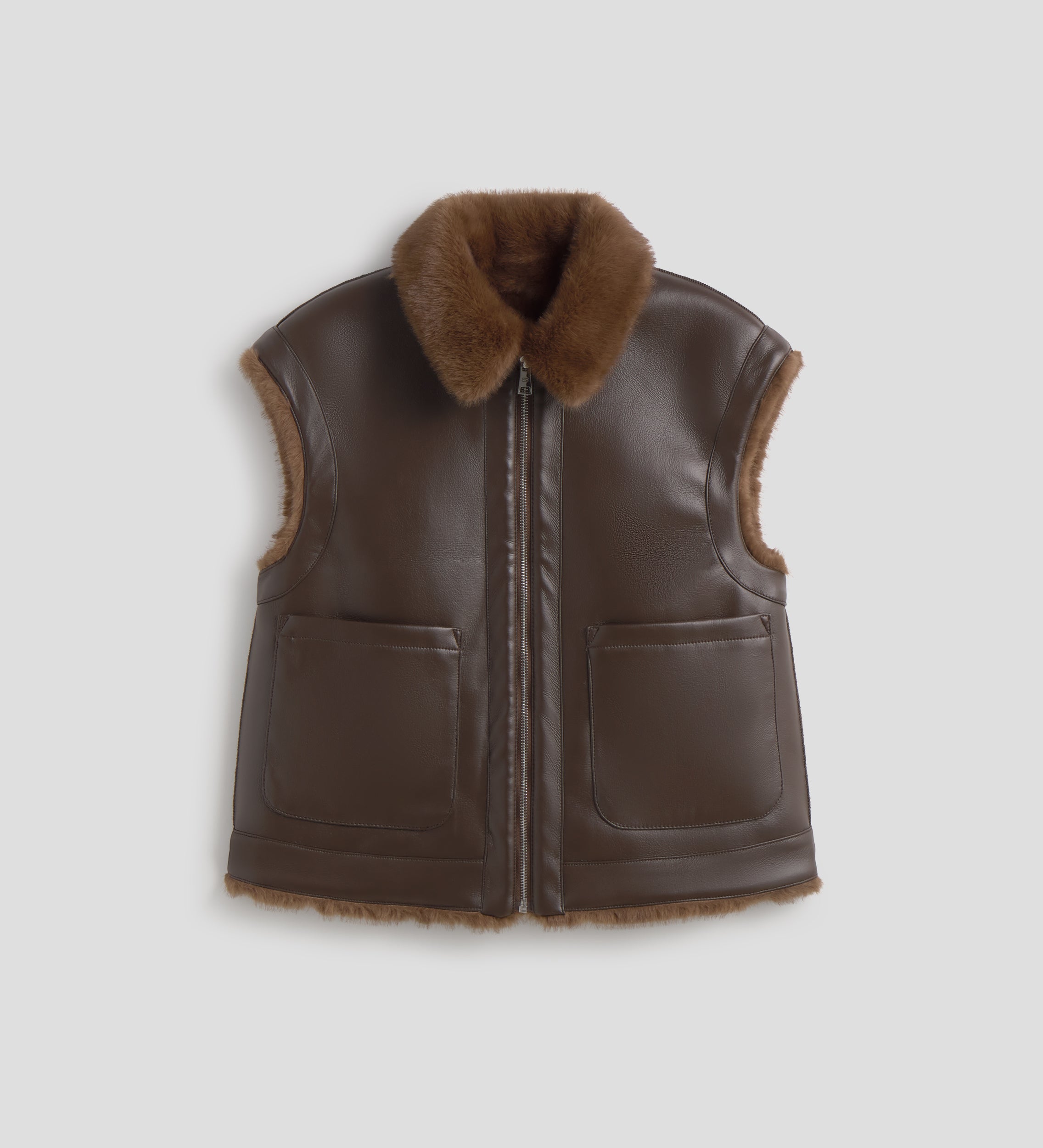 Chaleco corto reversible