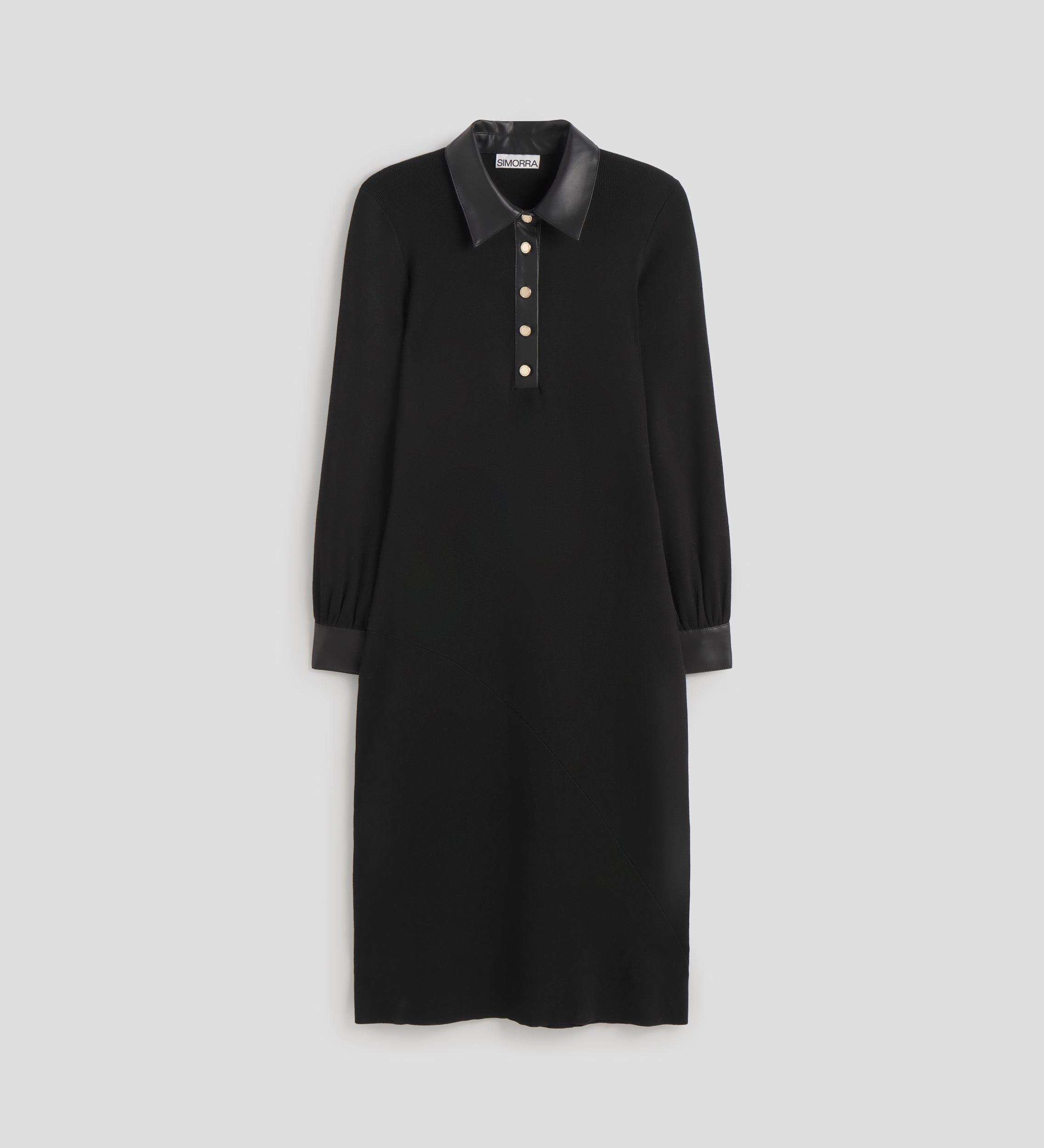 Vestido punto combinado