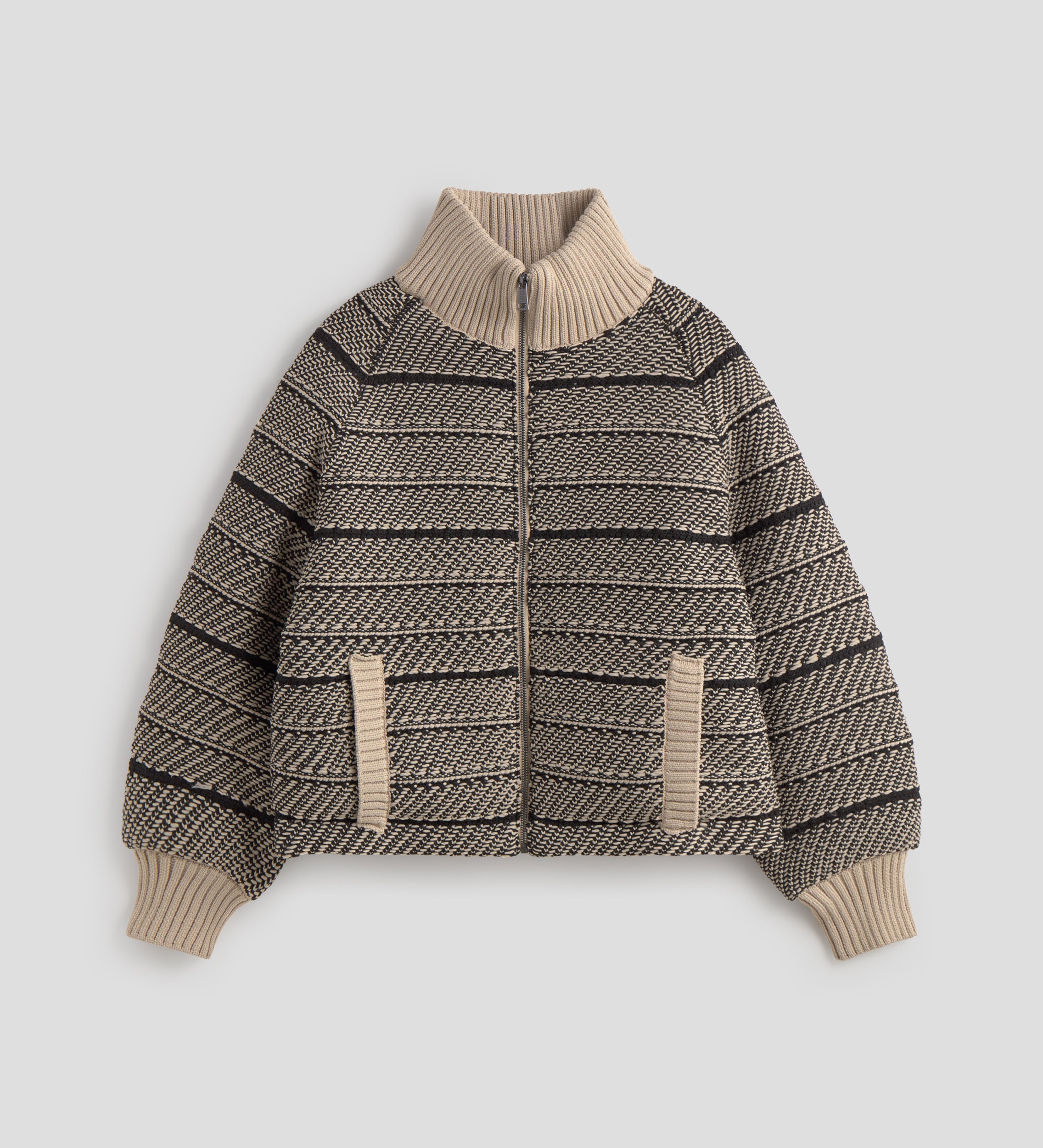 Chaqueta bomber jacquard