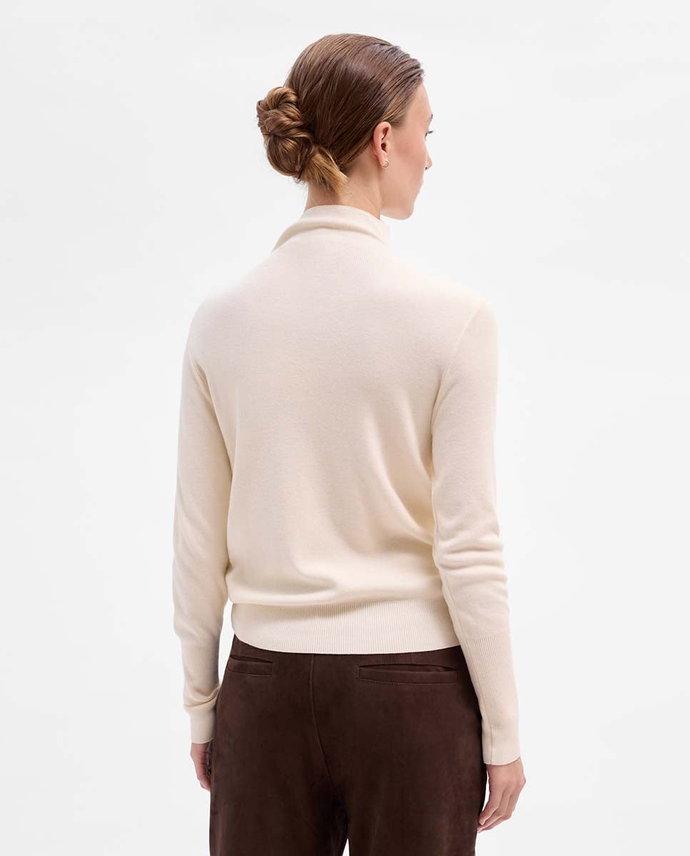Scarf-effect sweater
