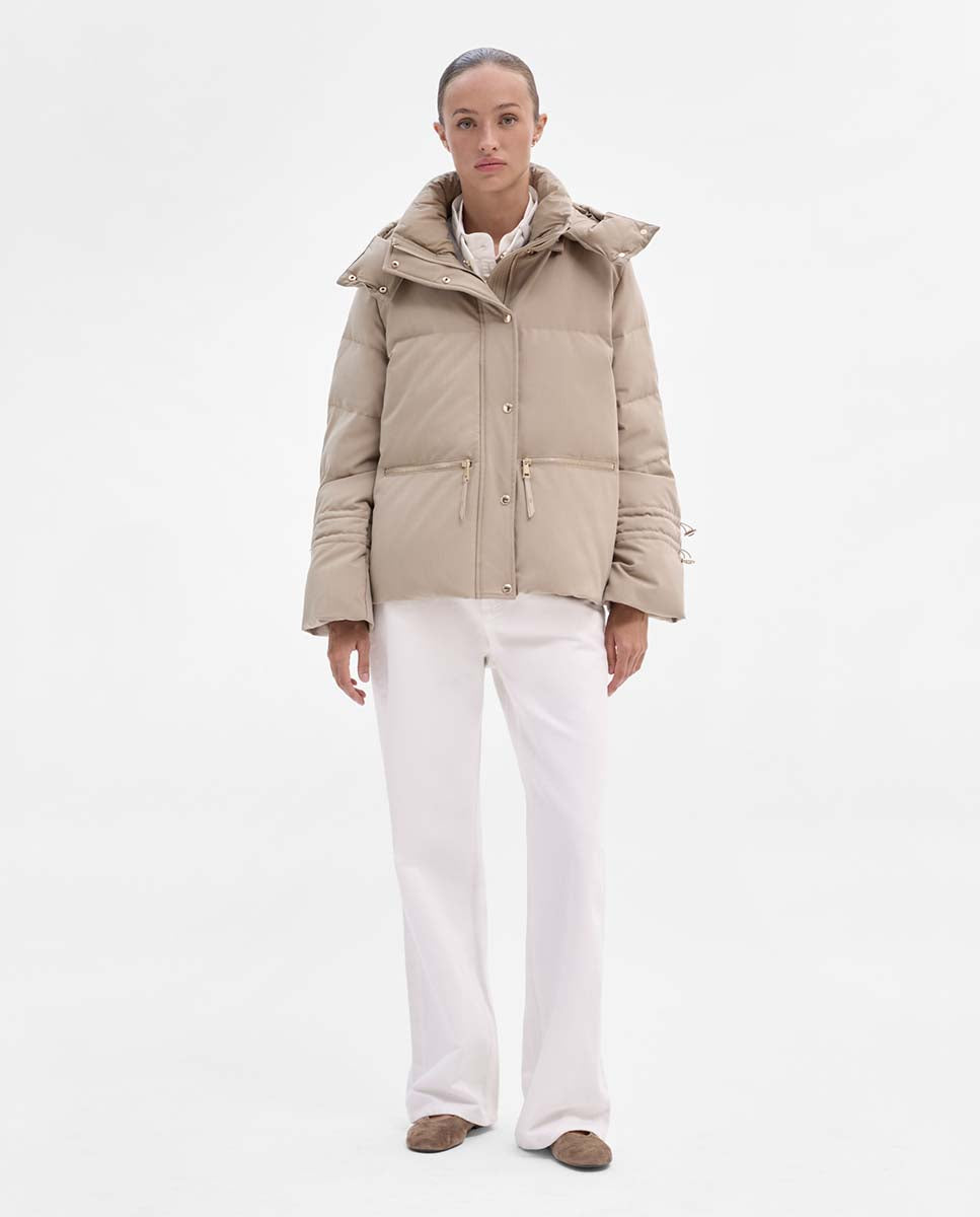 Plumífero corto acolchado