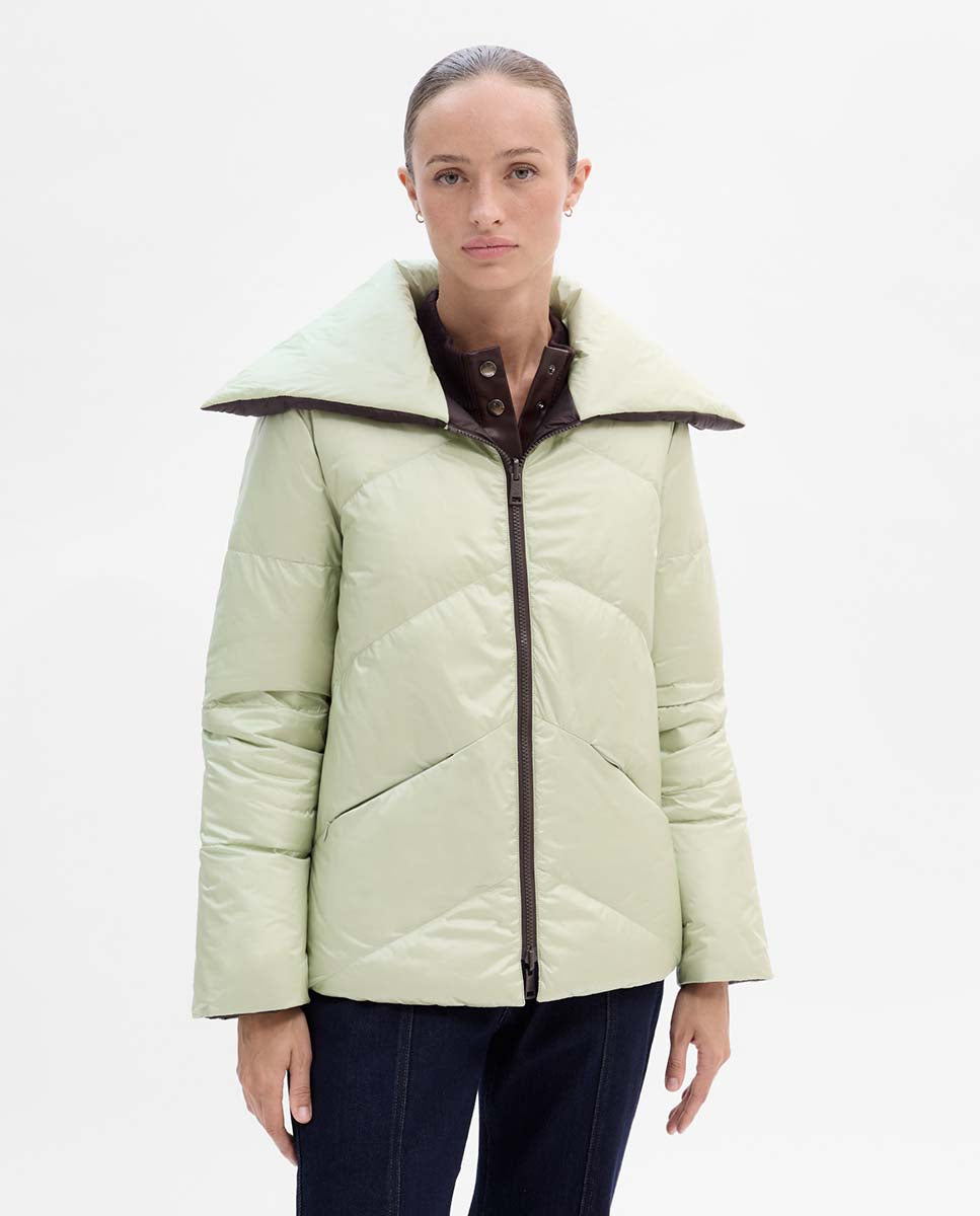 Plumífero corto reversible