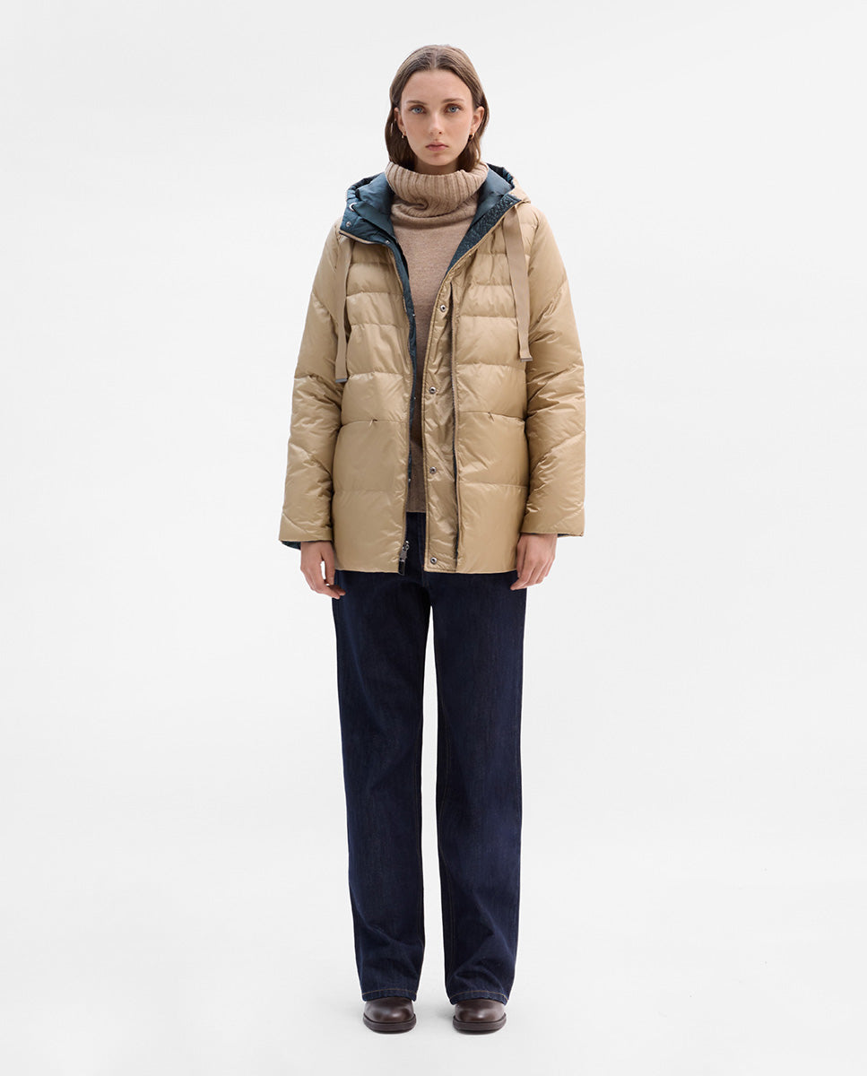 Plumífero corto reversible