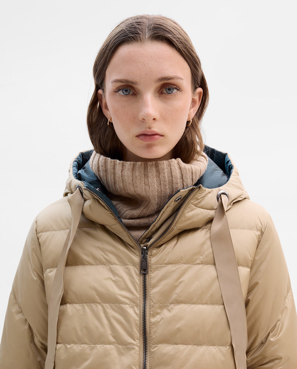 Plumífero corto reversible