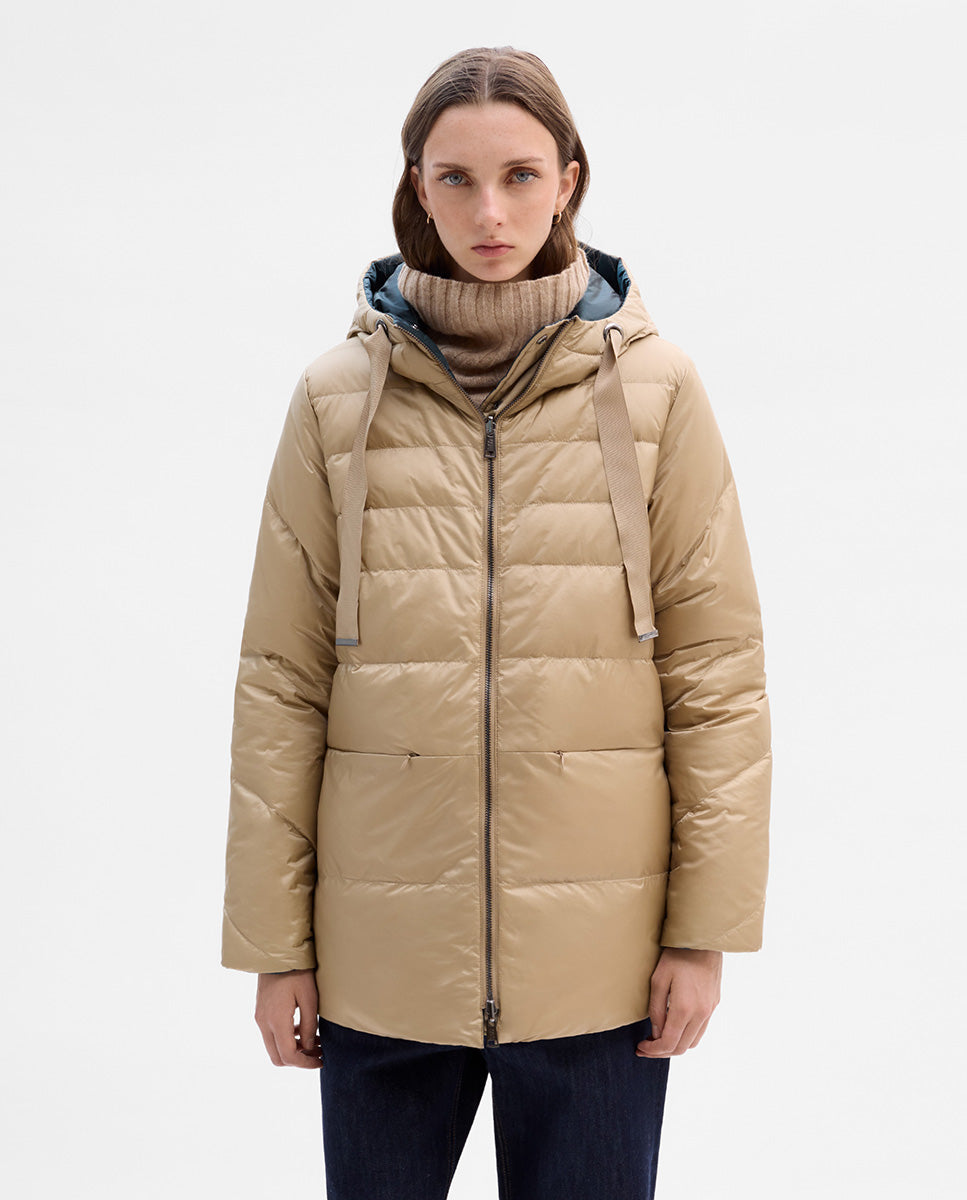 Plumífero corto reversible