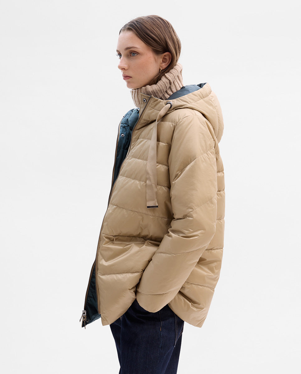 Plumífero corto reversible