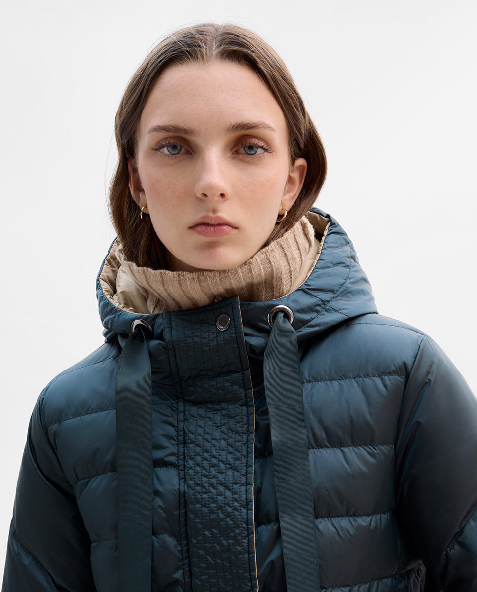 Plumífero corto reversible