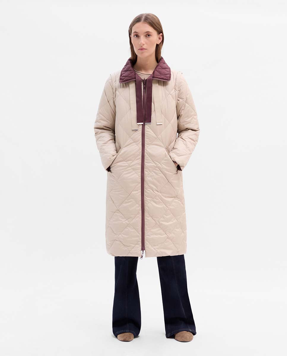 Plumífero largo reversible