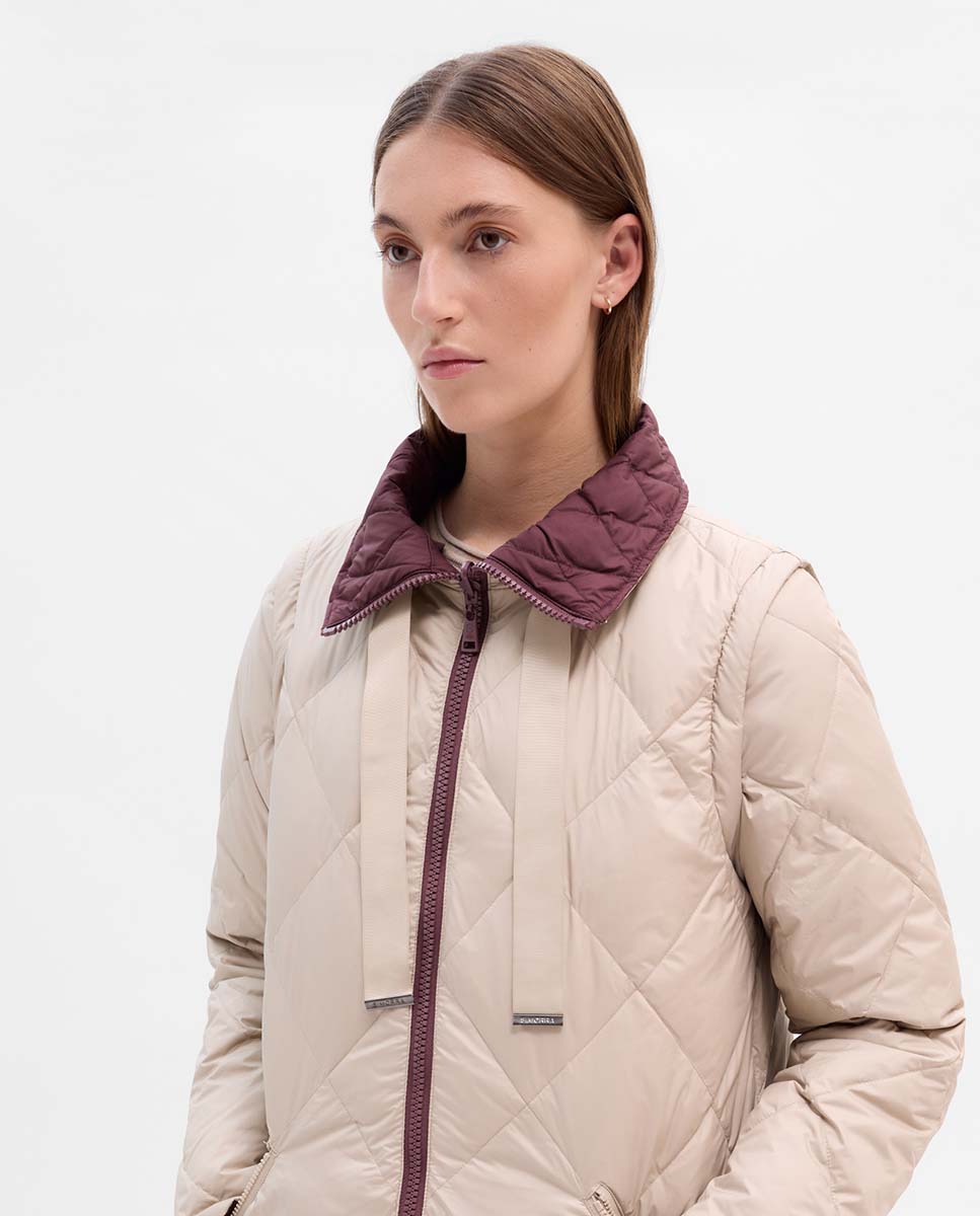 Plumífero largo reversible