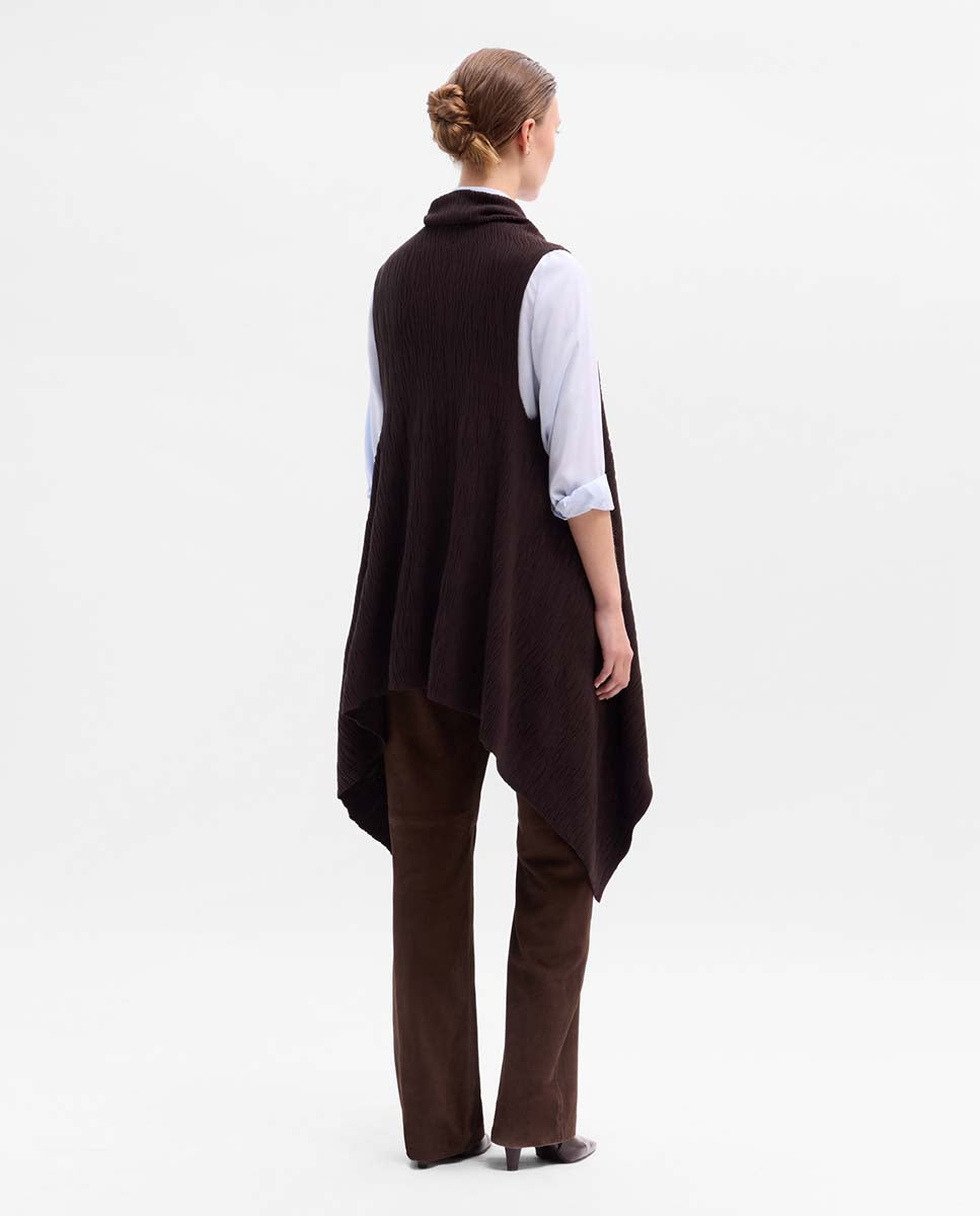 Chaleco largo textura