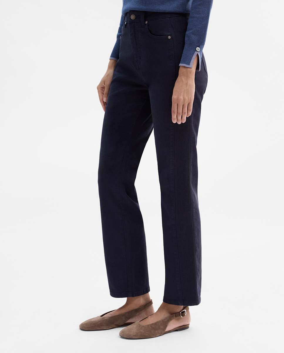 Slim-fit pants embroidery