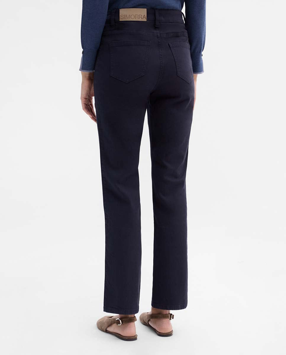 Slim-fit pants embroidery