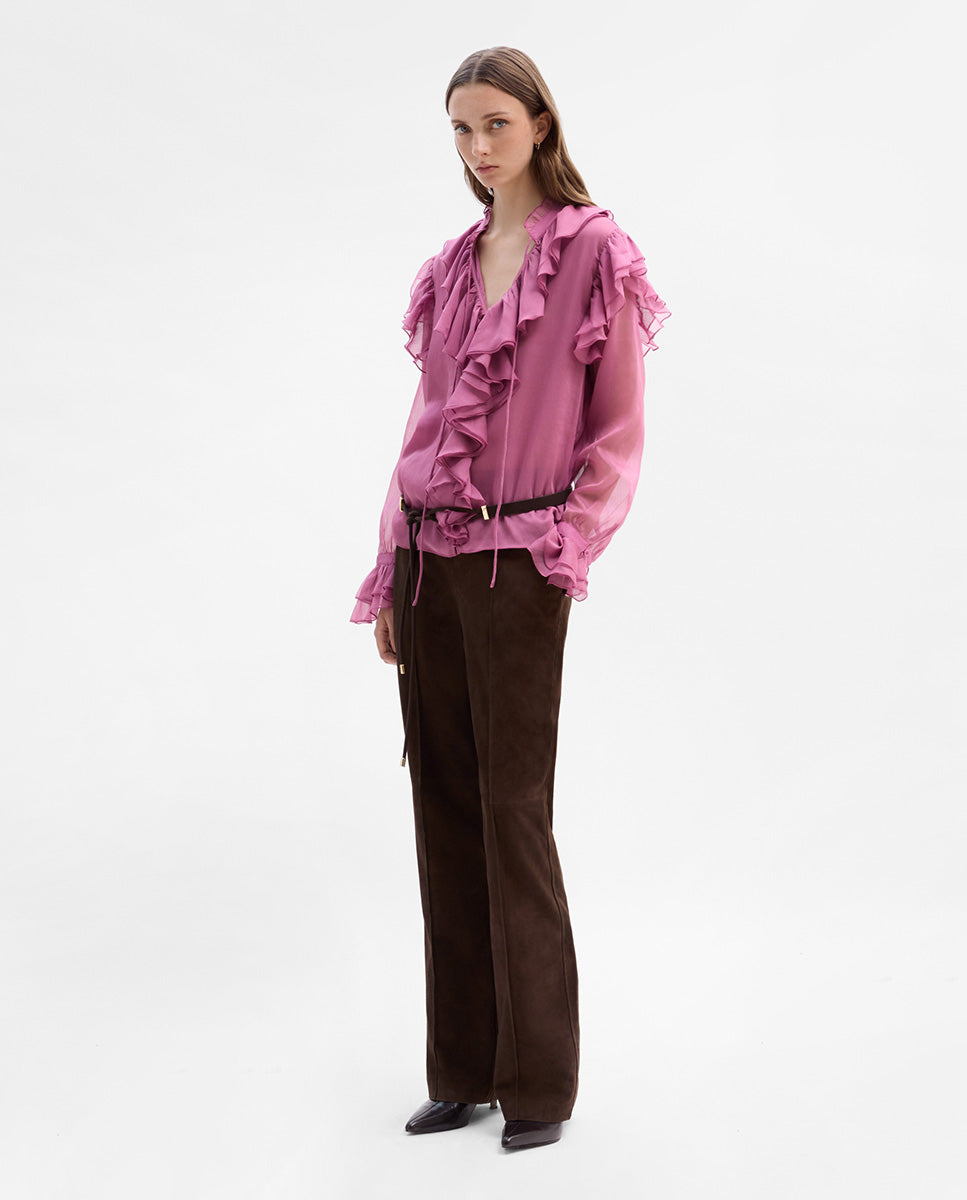 Blusa vaporosa volantes