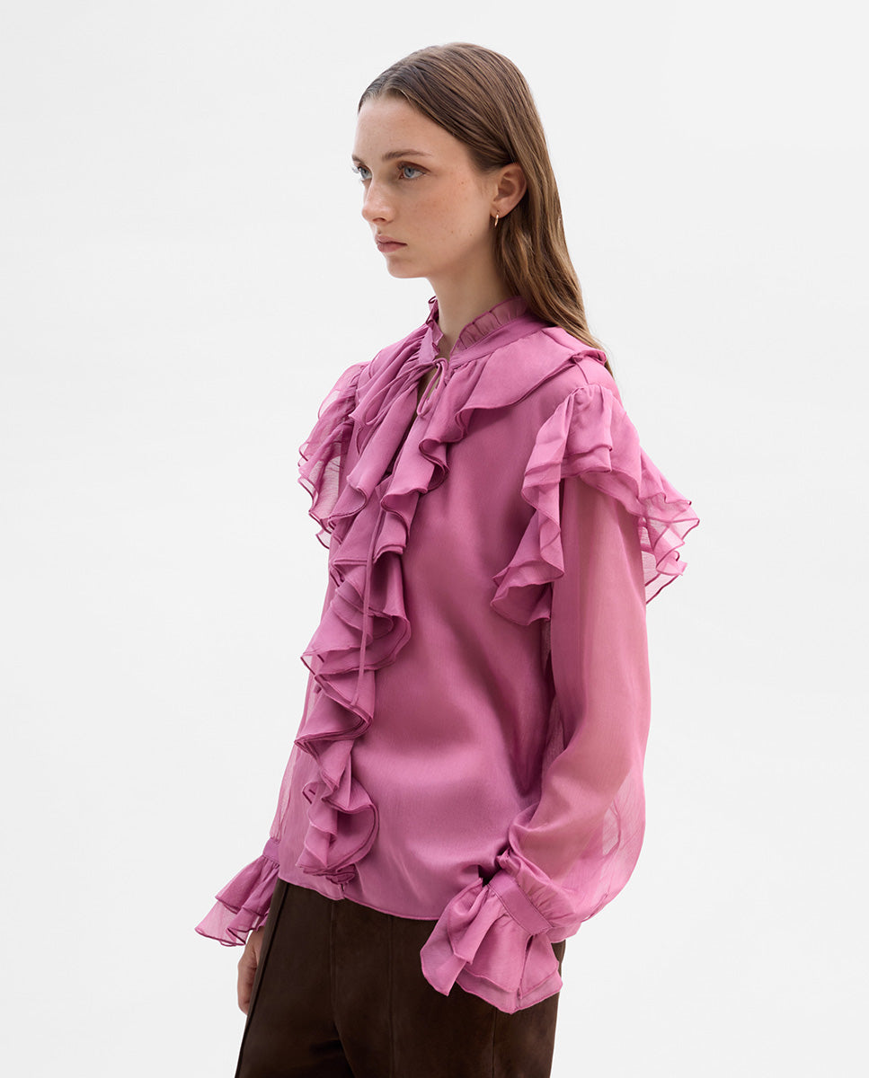 Blusa vaporosa volantes