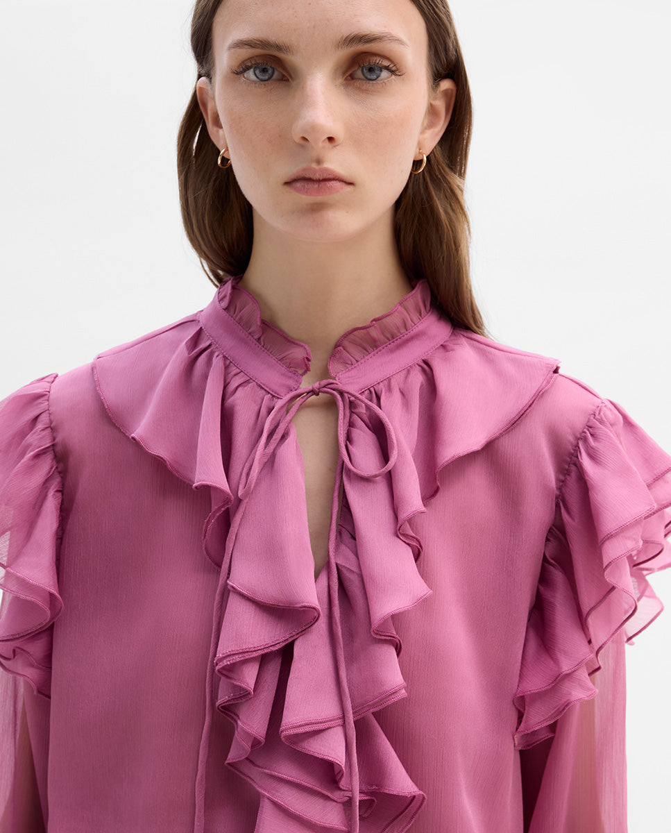 Blusa vaporosa volantes