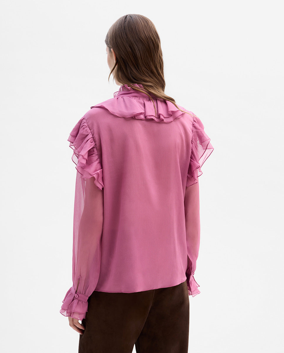 Blusa vaporosa volantes