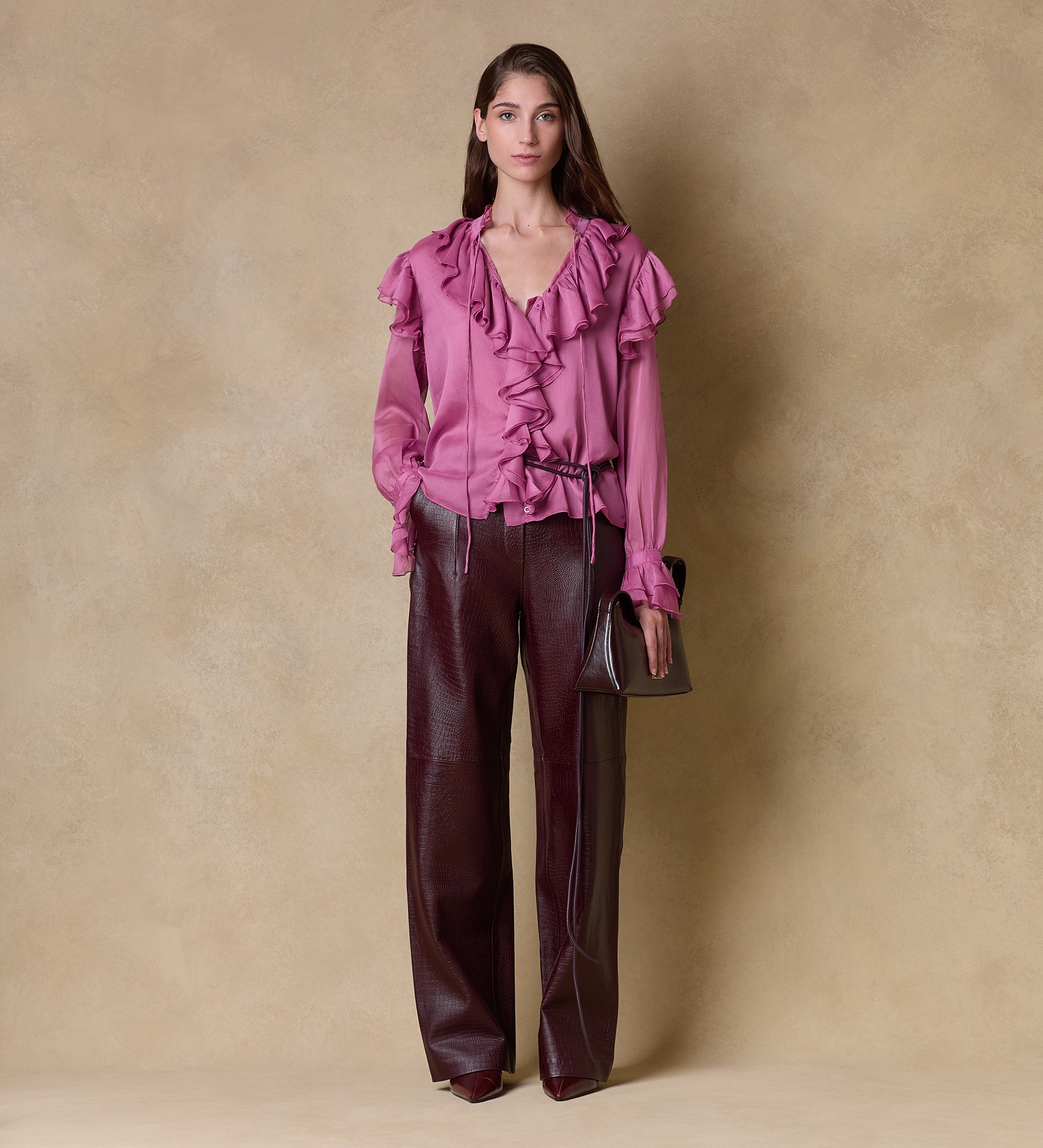 Blusa vaporosa volantes