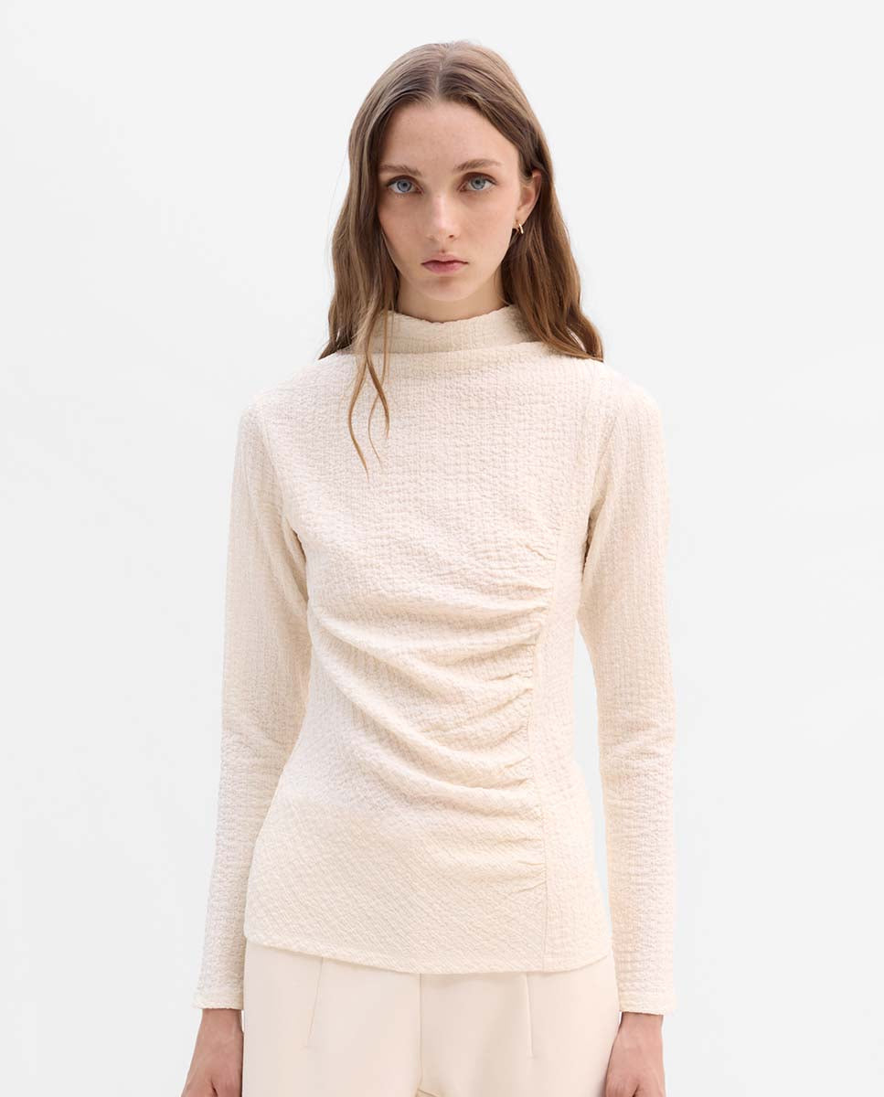 Top textura drapeado