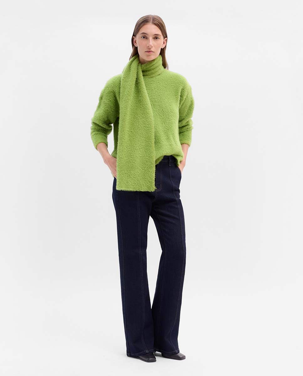 Jersey bufanda efecto pelo