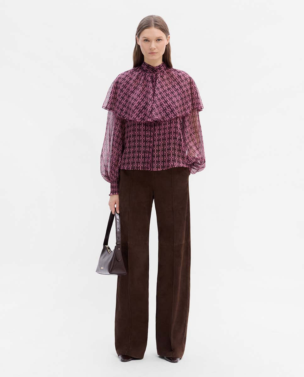 Blusa capa estampada