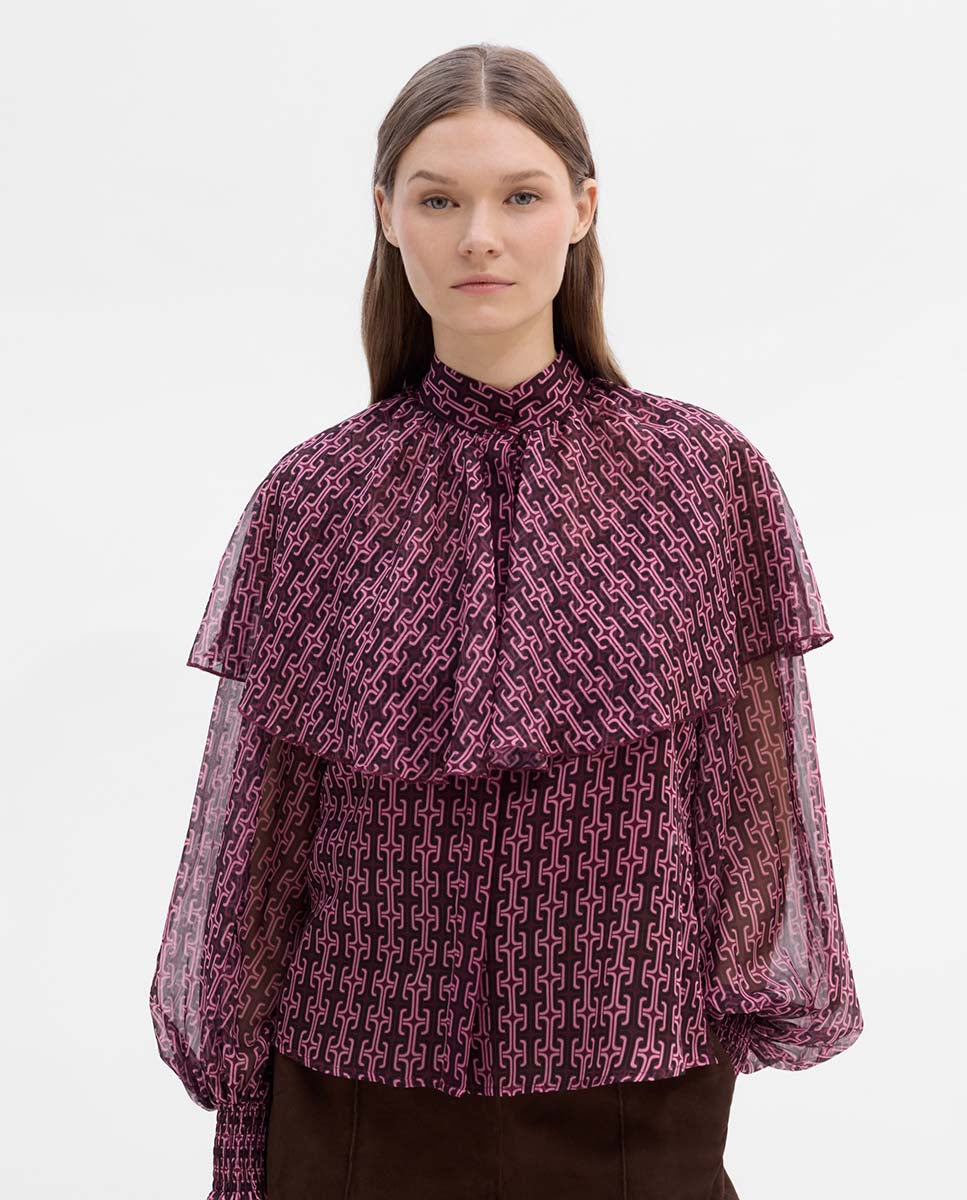 Blusa capa estampada