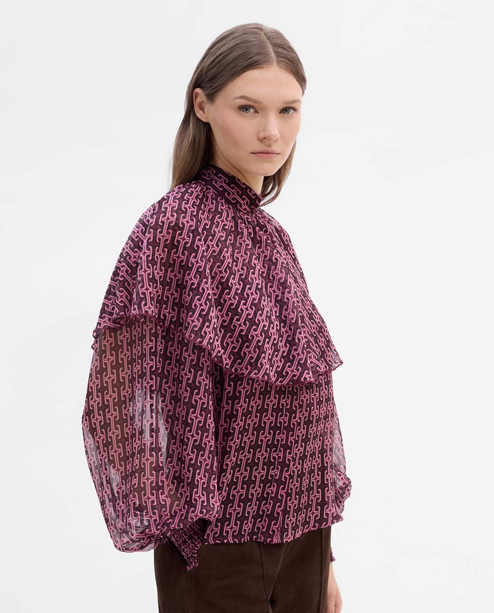 Blusa capa estampada