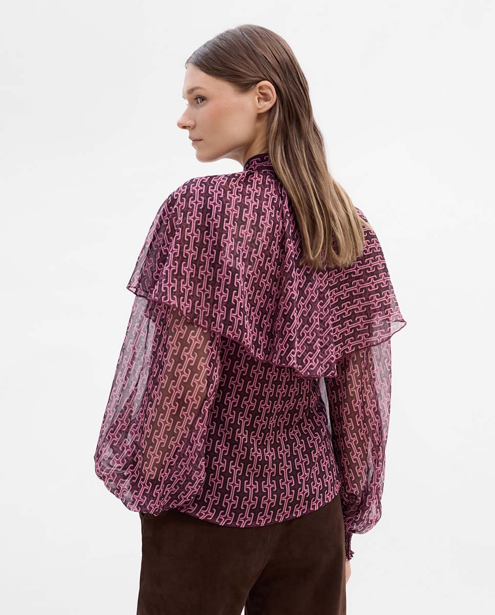 Blusa capa estampada