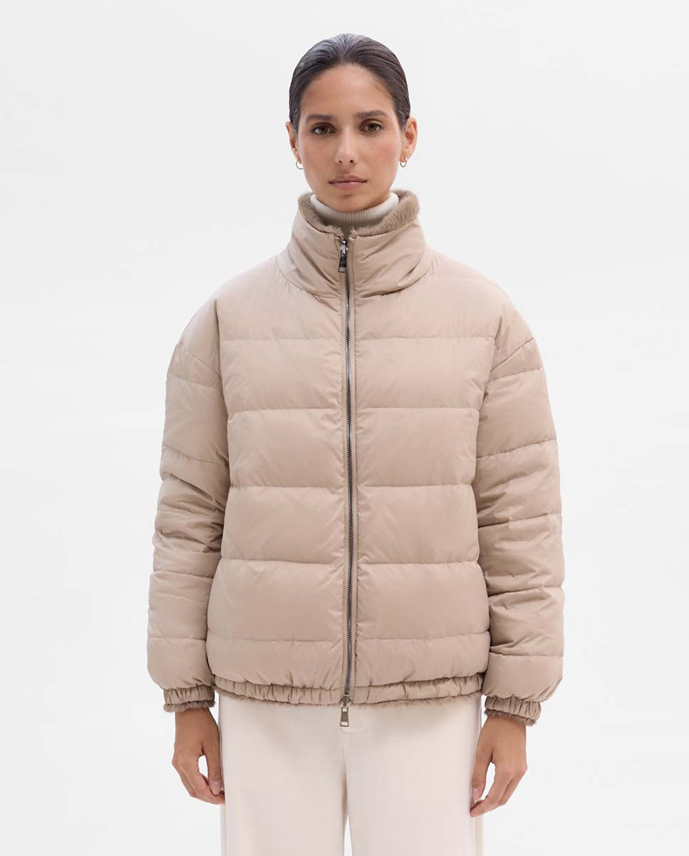 Plumífero efecto pelo reversible