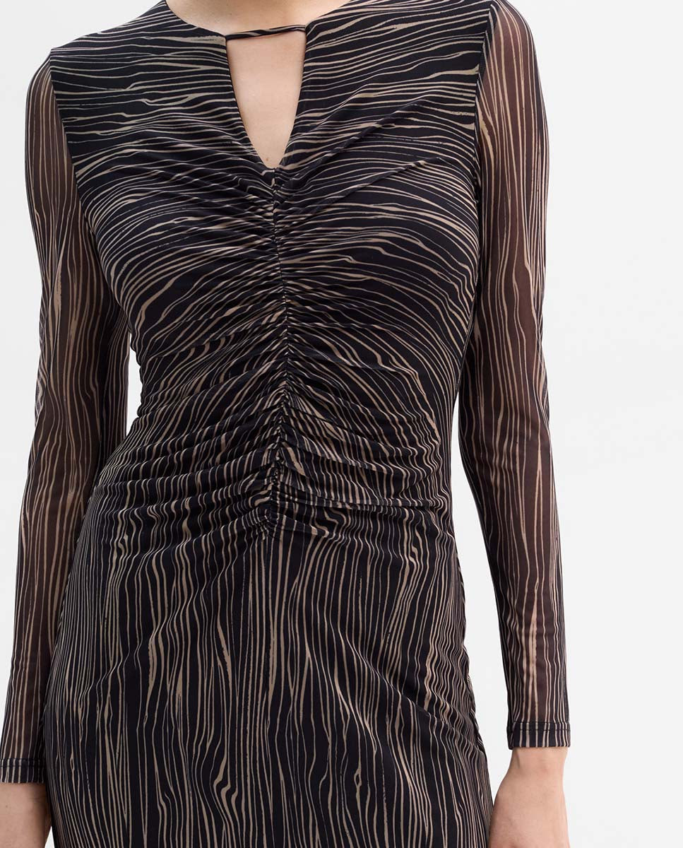 Vestido tul estampado