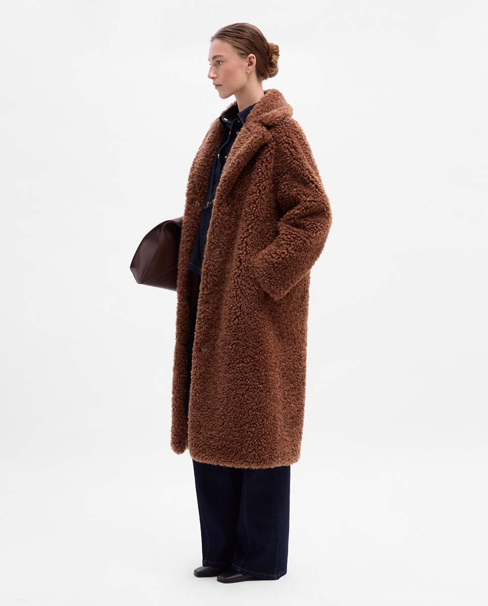 Abrigo largo borreguillo