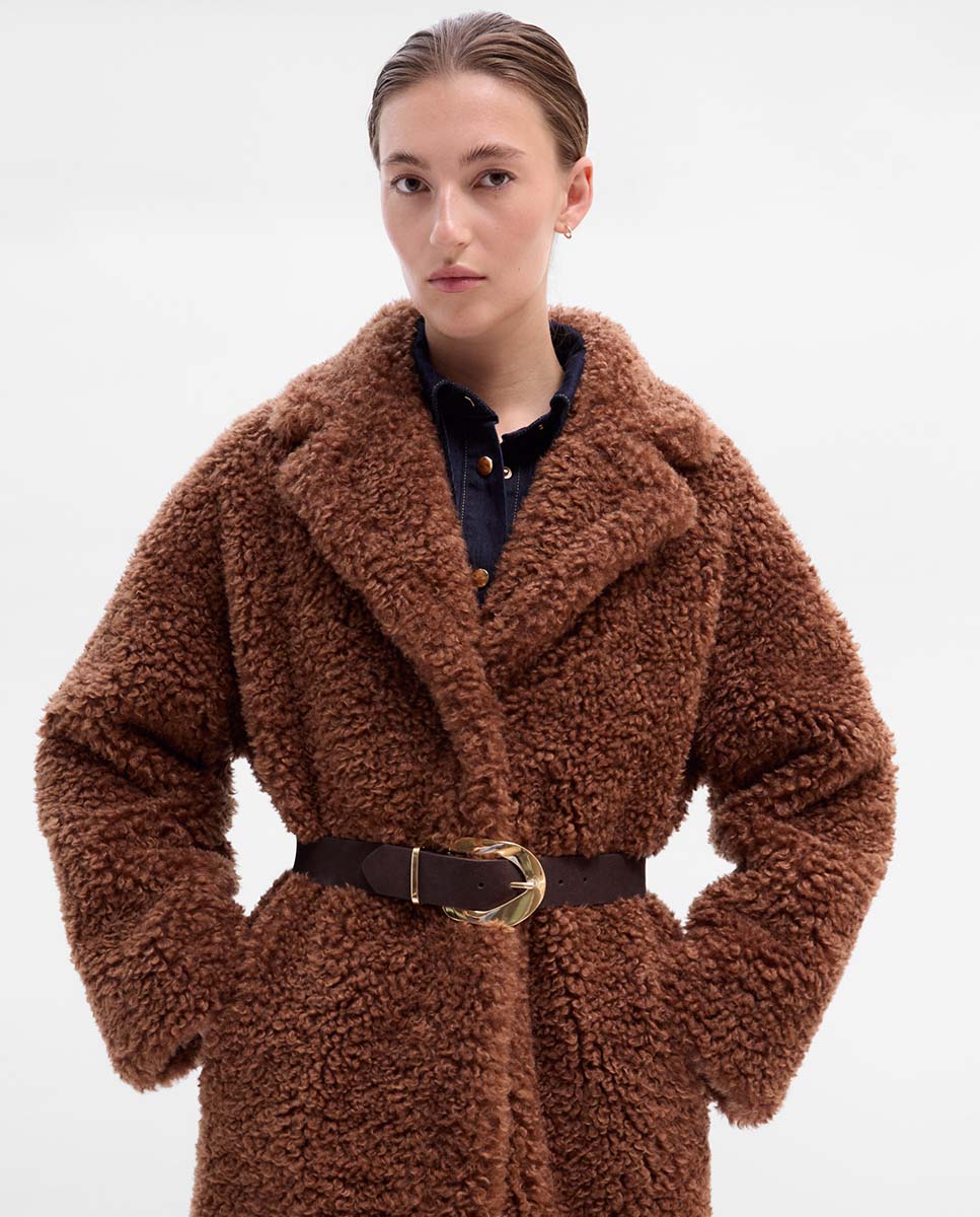 Abrigo largo borreguillo