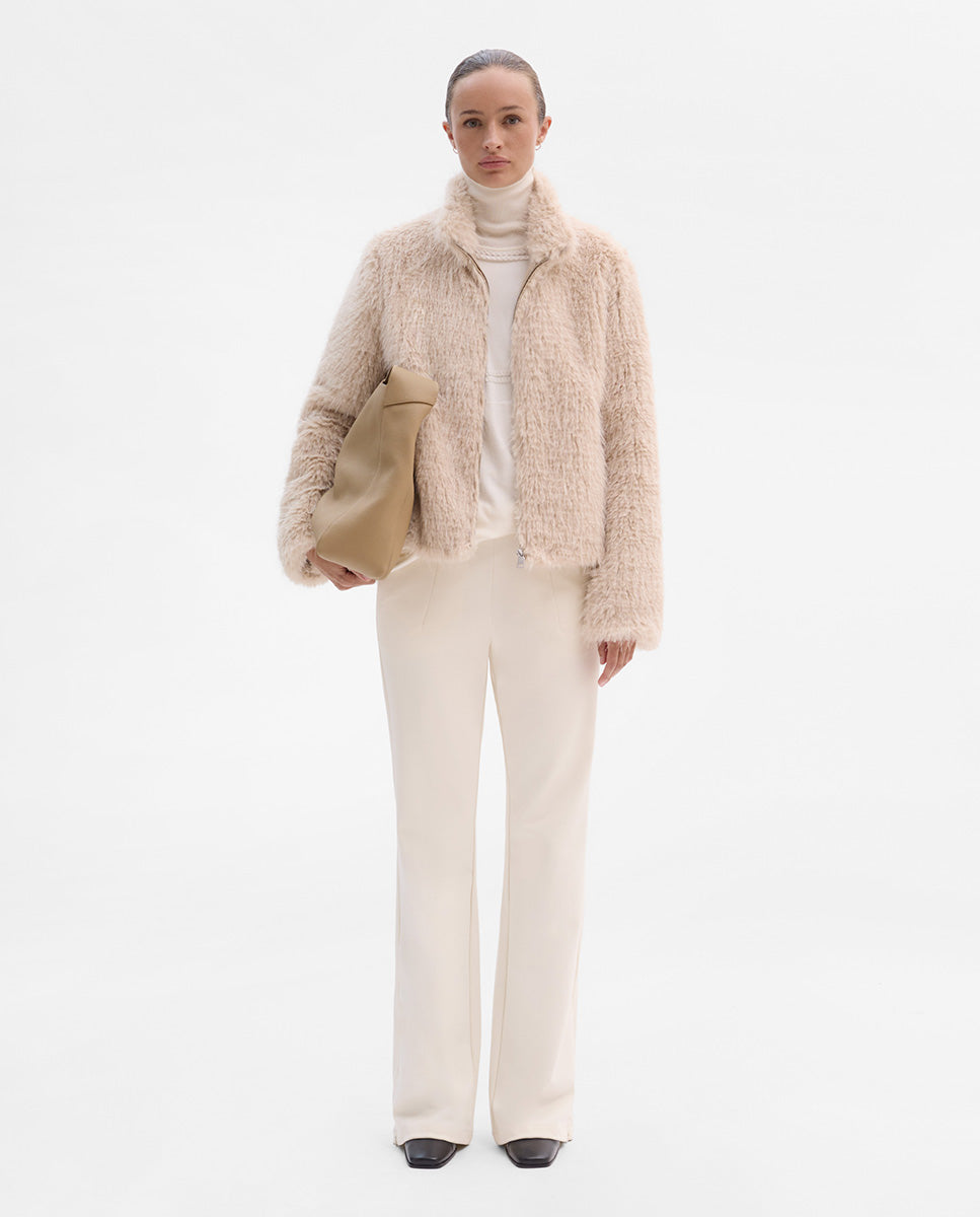 Chaqueta corta de pelo