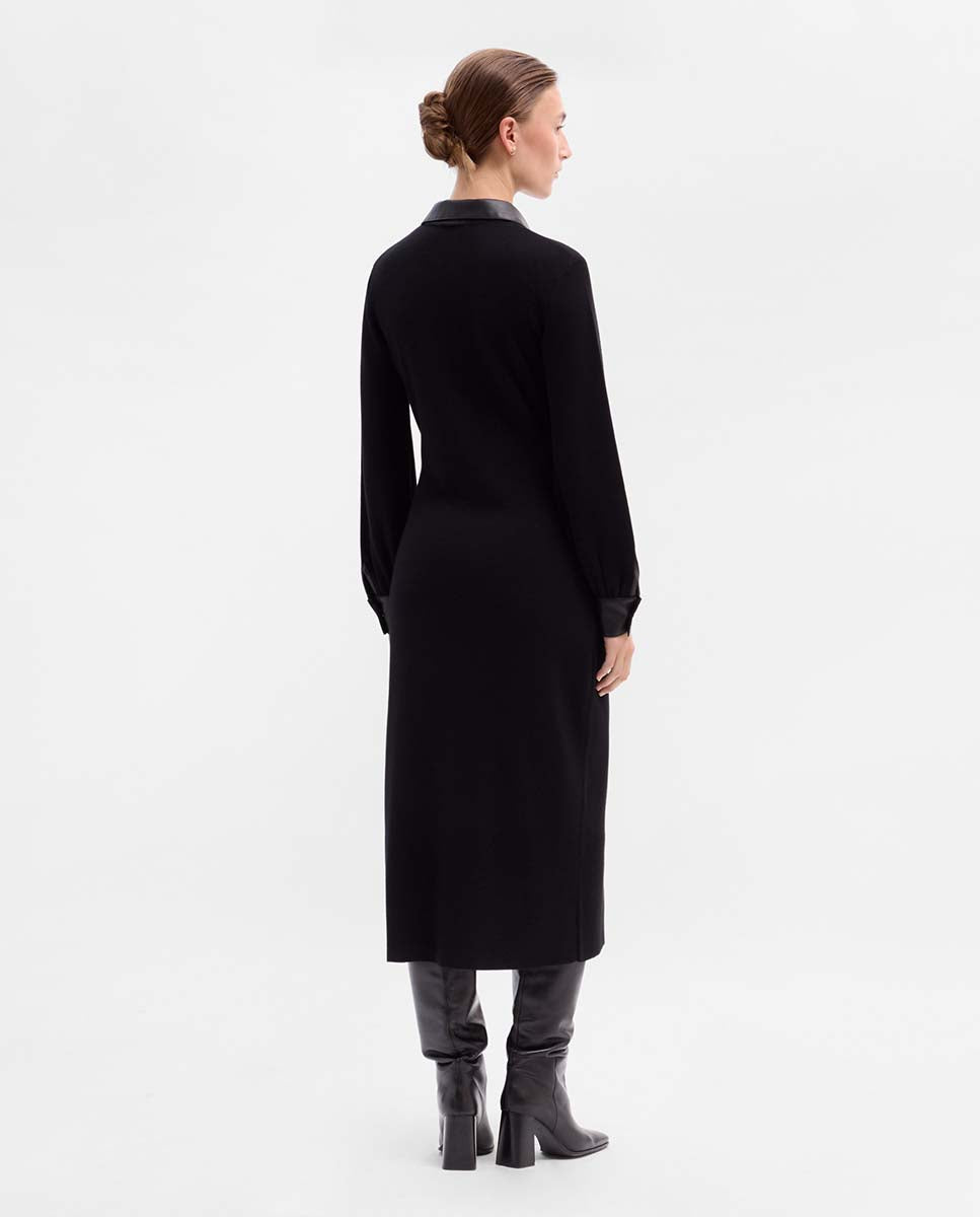 Vestido punto combinado