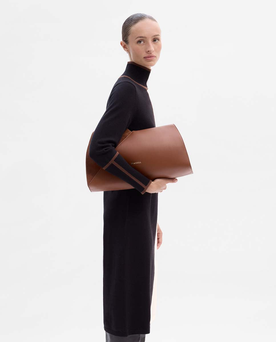 Vestido punto bicolor