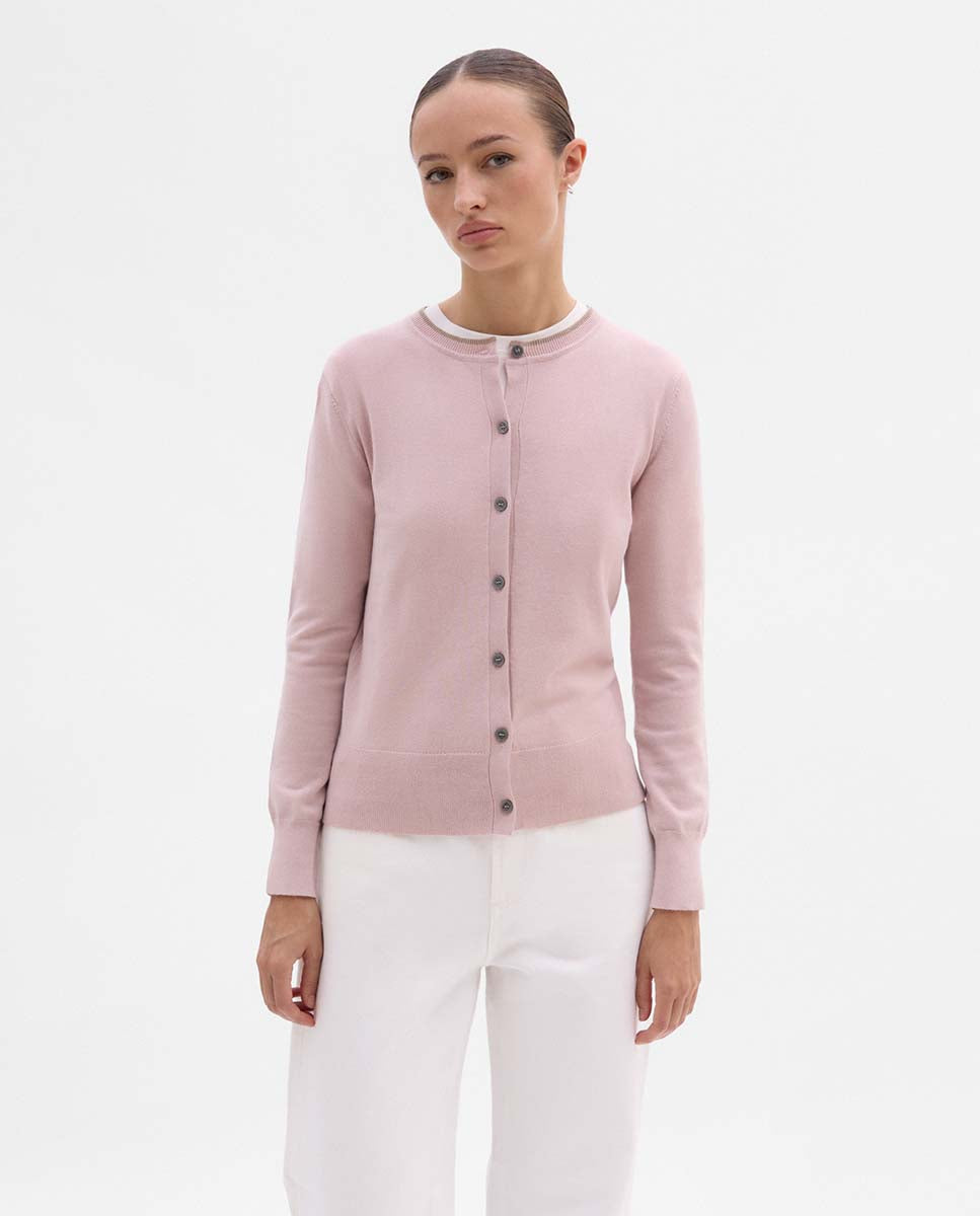 Chaqueta de punto bicolor