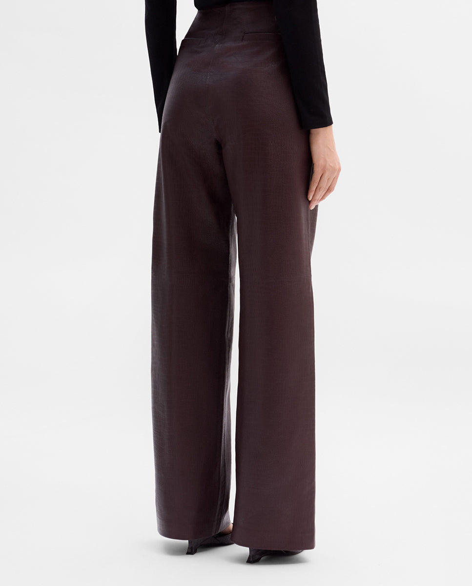 Pantalón de piel grabada