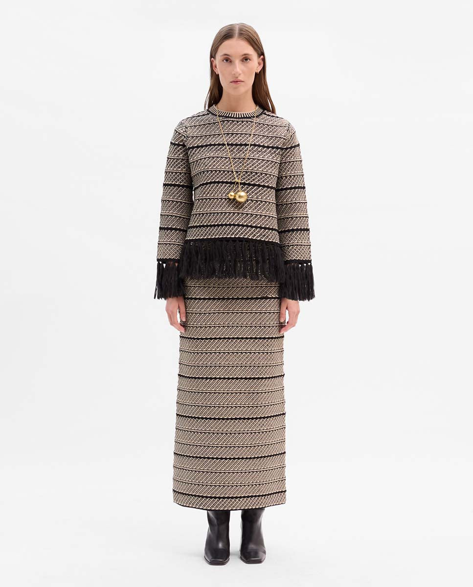 Jersey punto jacquard