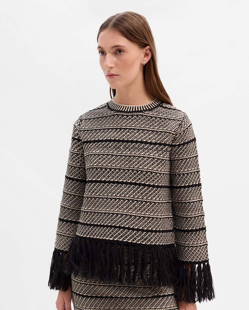 Jersey punto jacquard