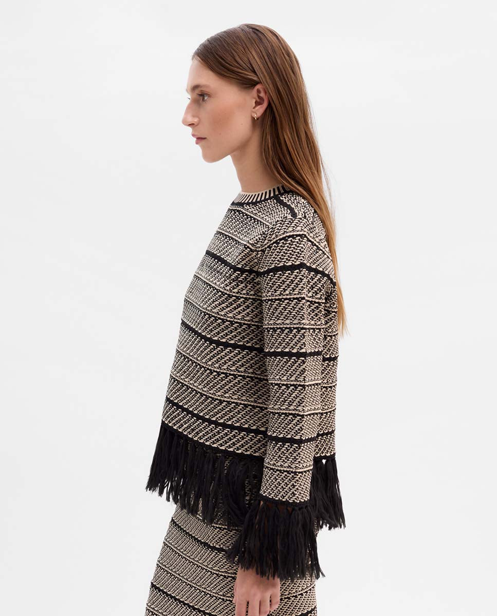 Jersey punto jacquard