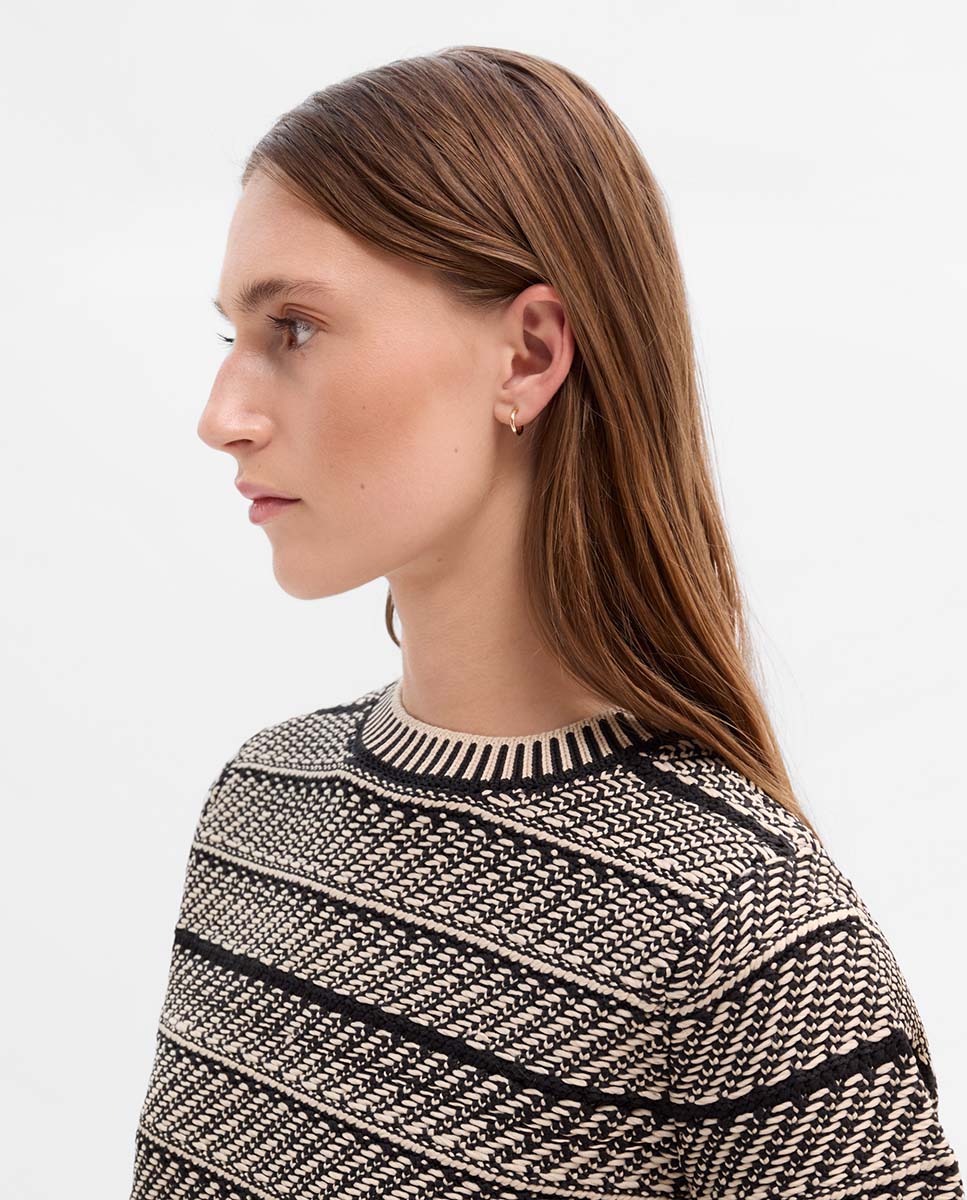 Jersey punto jacquard