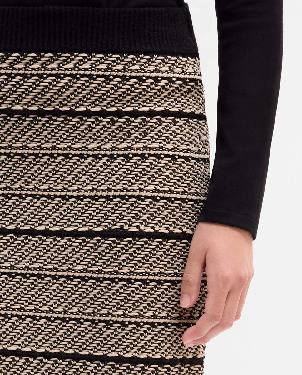 Falda punto jacquard
