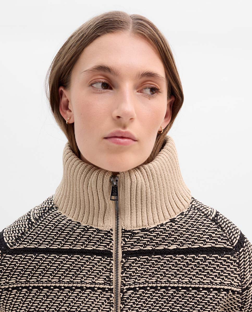 Chaqueta bomber jacquard