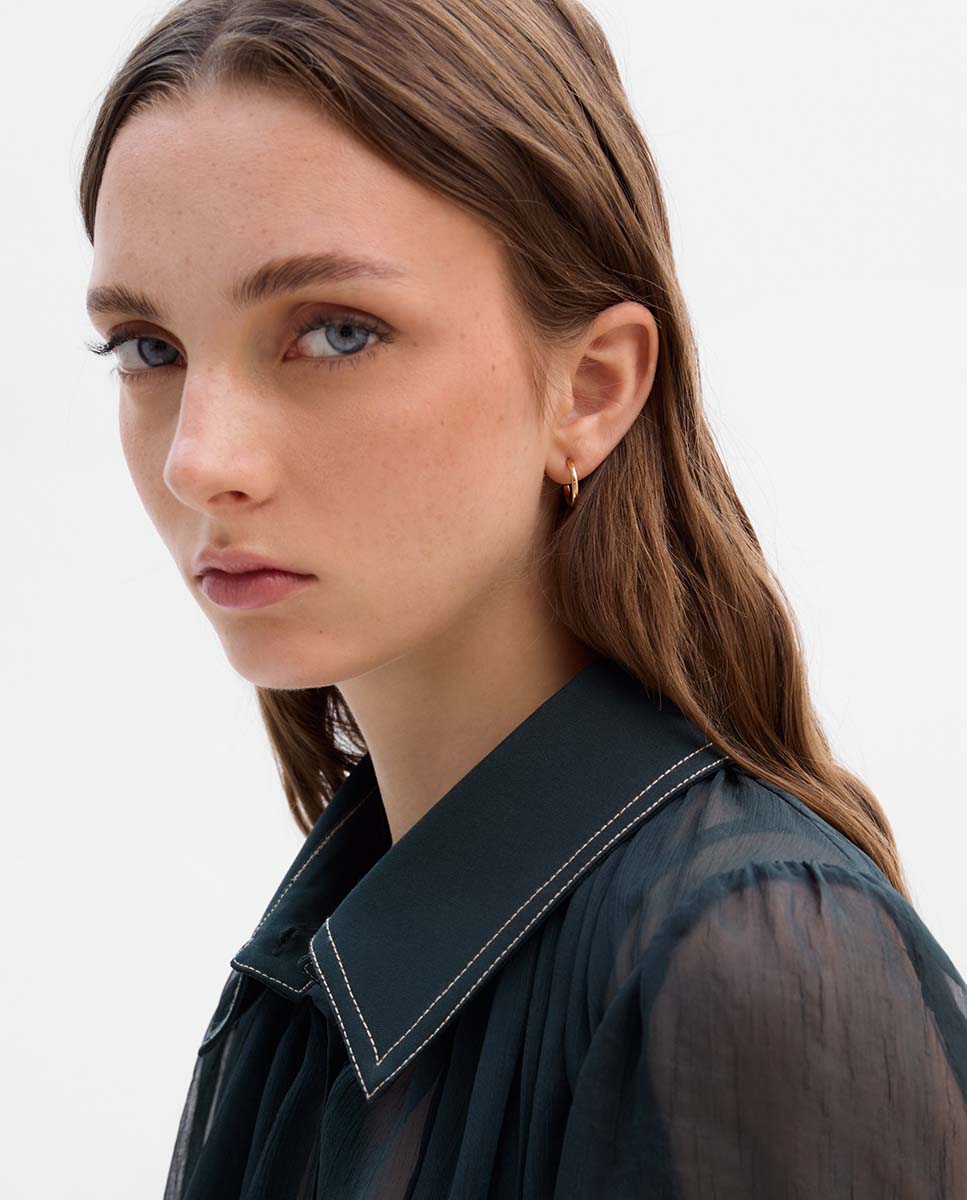 Blusa gasa combinada