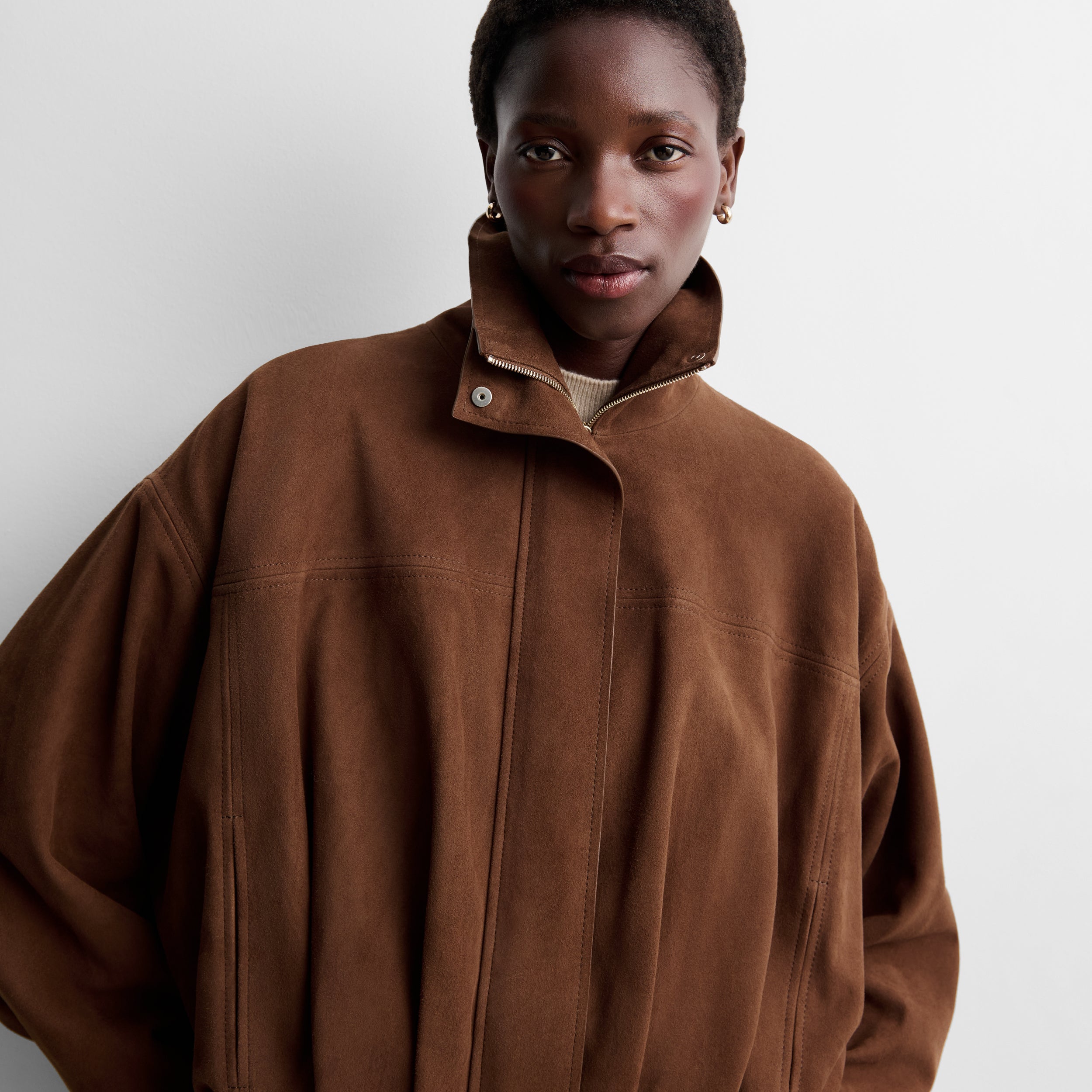 Chaqueta bomber ante