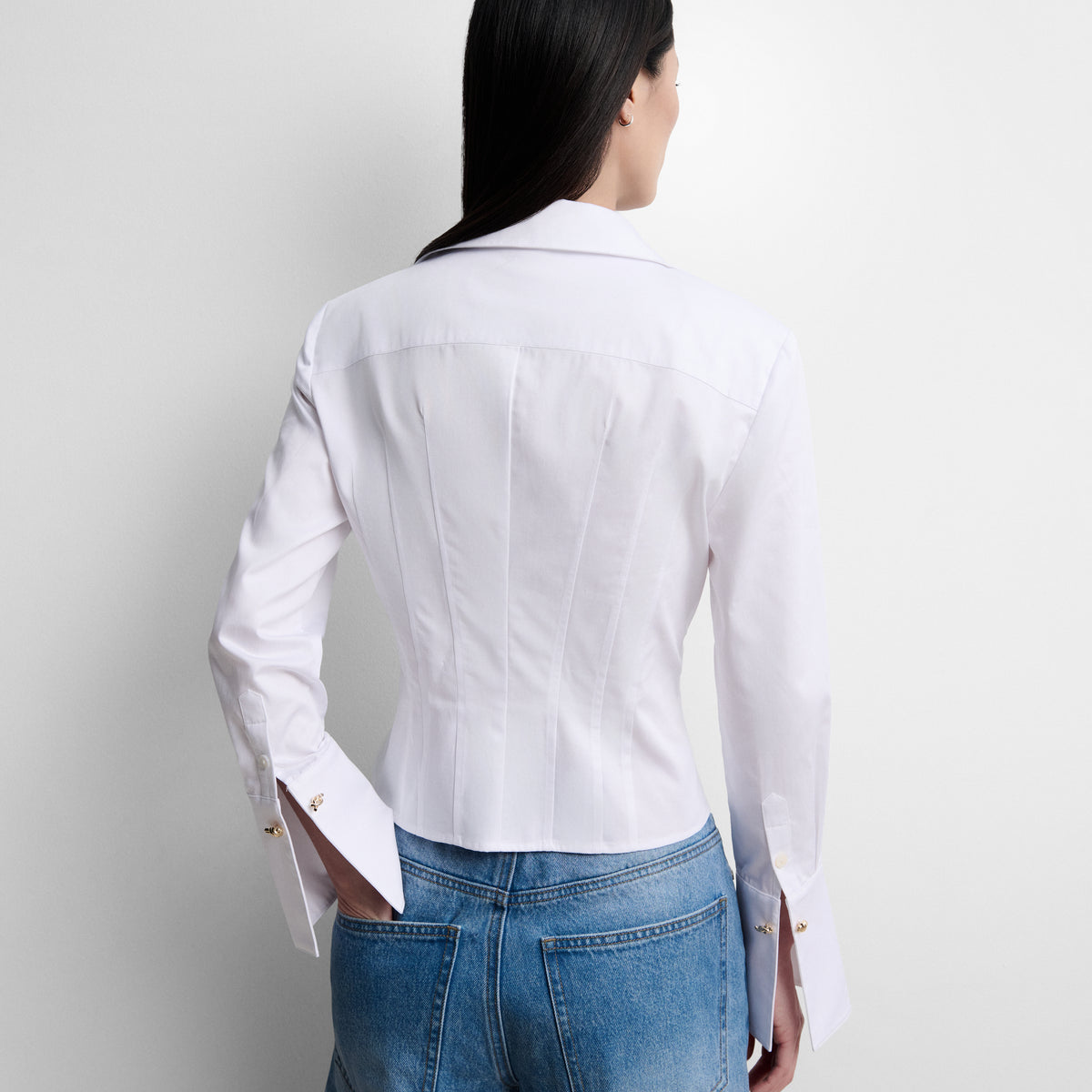 Short corset-style shirt