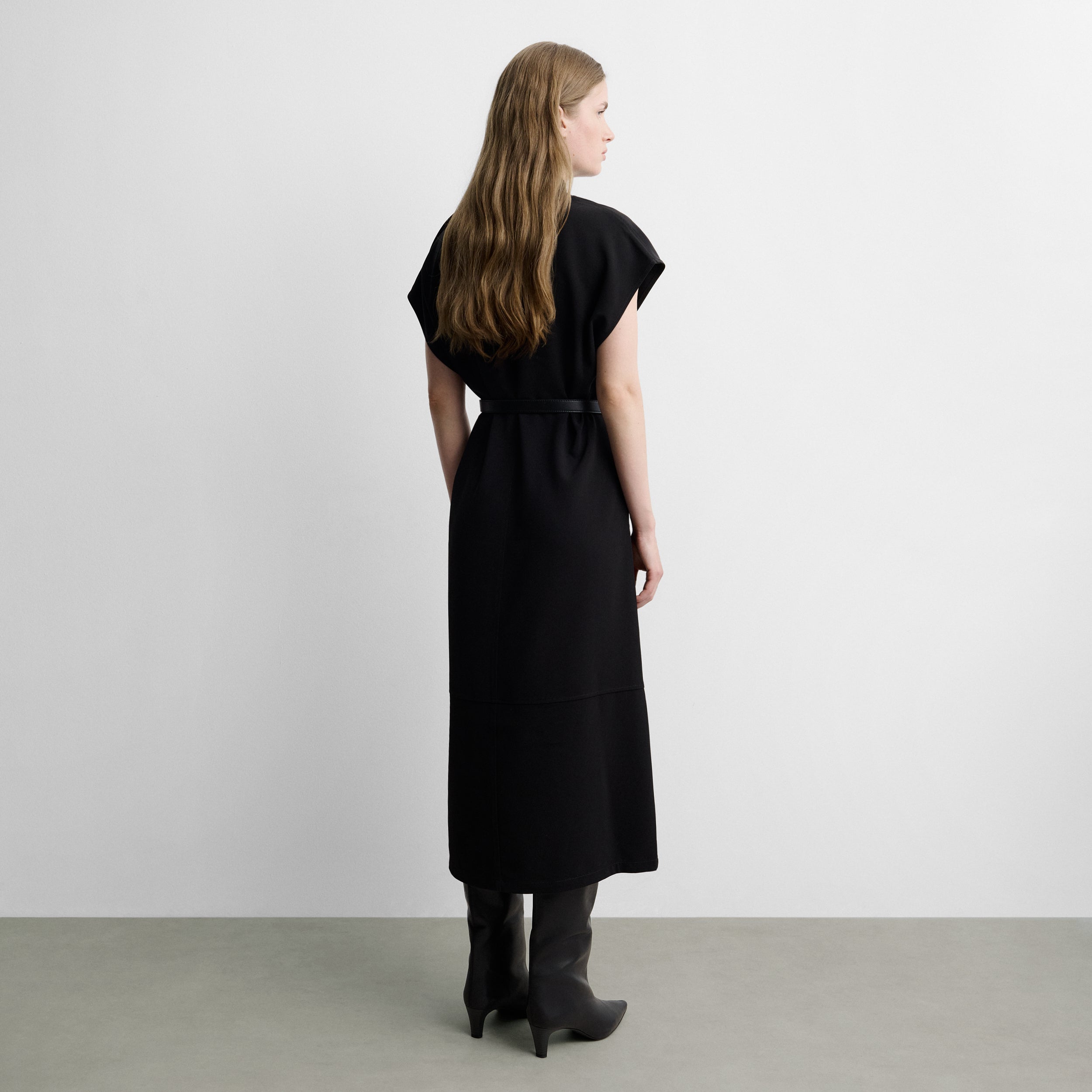 Straight midi dress